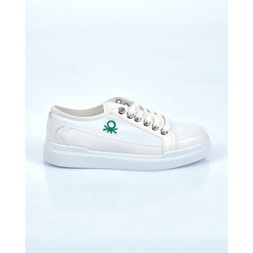 Benetton BN-30910 Siyah Beyaz Kadın Sneakers