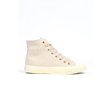 Benetton BN-31042 Bej Kadın Spor Ayakkabı