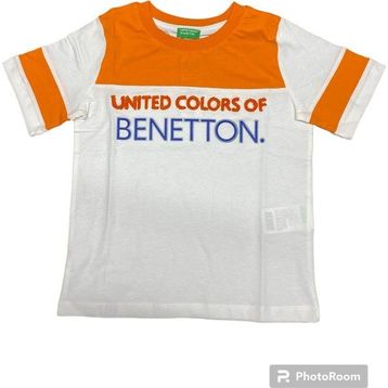 Benetton BNT-B21355-002 Beyaz Erkek Çocuk T-shirt