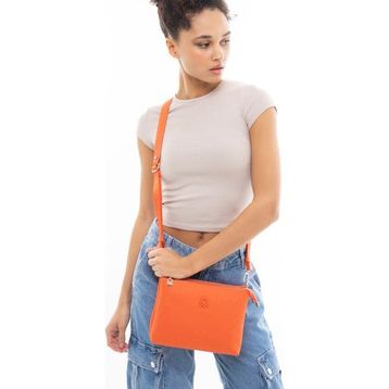 Benetton BNT1044 Turuncu Kadın Çapraz Çanta