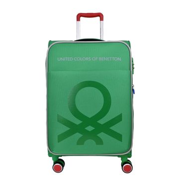 Benetton BNT2200-02 Ultra Light Hafif Lüx Kumaş Orta Boy Yeşil Valiz