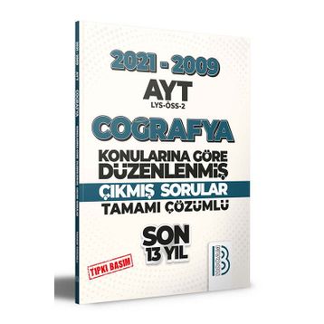 Benim Hocam 2009 2021 Ayt Coğrafya Son 13 Yıl Tıpkı Basım Çözümlü Çıkmış Sorular