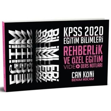 Benim Hocam 2020 KPSS Eğitim Bilimleri Rehberlik ve Özel Eğitim Video Ders Notları - Kolektif