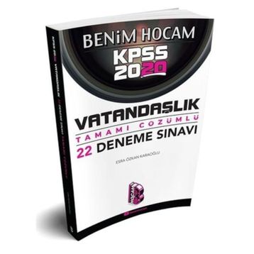 Benim Hocam 2020 KPSS Vatandaşlık Tamamı Çözümlü Soru Bankası - Kolektif