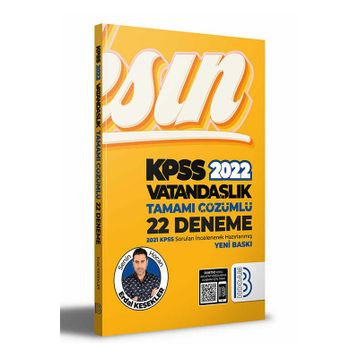 Benim Hocam 2022 KPSS Vatandaşlık Tamamı Çözümlü 22 Deneme