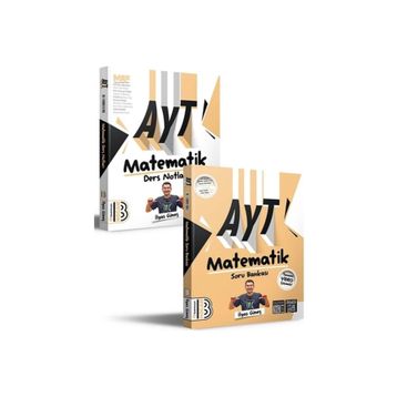 Benim Hocam 2024 AYT Matematik Ders Notları ve Tamamı Video Çözümlü Soru Bankası Seti