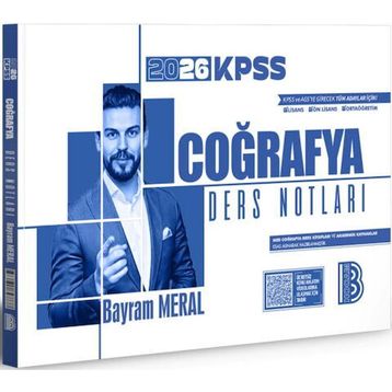 Benim Hocam 2026 KPSS Coğrafya Ders Notları