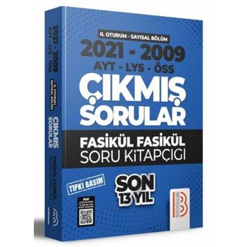Benim Hocam Yayınları - 2009-2021 YKS 2. Oturum Sayısal Bölüm Son 13 Yıl Tıpkı Basım Fasikül Fasikül Çıkmış Sorular