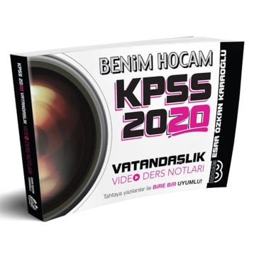 Benim Hocam Yayınları 2020 KPSS Vatandaşlık Video Ders Notları