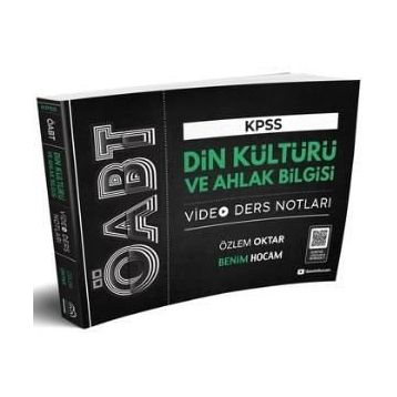 Benim Hocam Yayınları 2020 ÖABT Din Kültürü ve Ahlak Bilgisi Öğretmenliği Video Ders Notları