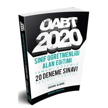 Benim Hocam Yayınları 2020 ÖABT Sınıf Öğretmenliği Alan Eğitimi Tamamı Çözümlü 20 Fasikül Deneme