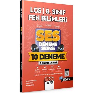 Benim Hocam Yayınları 2022 8.Sınıf LGS Fen Bilimleri SES Deneme Serisi 10 Deneme