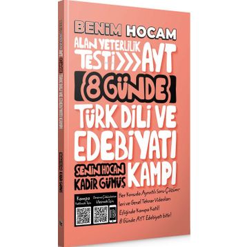 Benim Hocam Yayınları 2022 AYT 8 Günde Türk Dili ve Edebiyatı Kampı