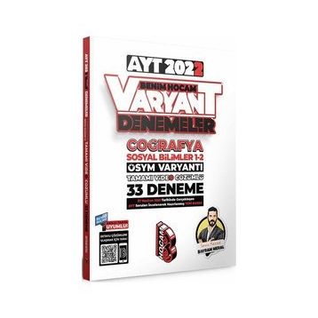 Benim Hocam Yayınları 2022 Ayt Coğrafya Tamamı Video Çözümlü 33 Deneme Sınavı
