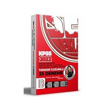 Benim Hocam Yayınları 2022 KPSS Eğitim Bilimleri Program Geliştirme - ÖYT - Sınıf Yönetimi - Materyal Tasarımı Tamamı Çözümlü 33