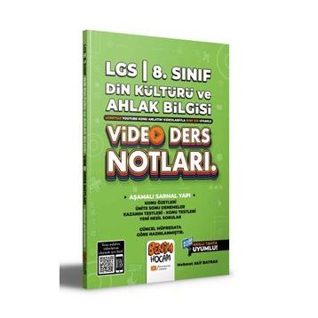 Benim Hocam Yayınları - 2022 LGS 8. Sınıf Din Kültürü ve Ahlak Bilgisi Video Ders Notları