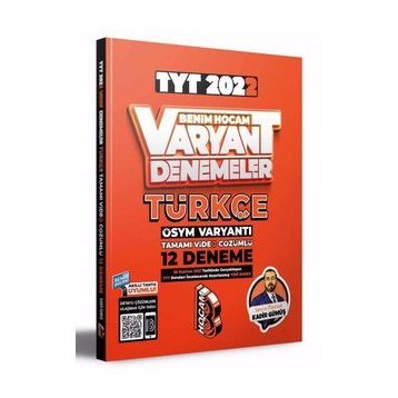 Benim Hocam Yayınları 2022 Tyt Türkçe Tamamı Video Çözümlü 12 Deneme Sınavı