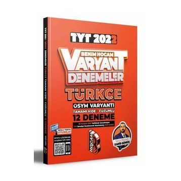 Benim Hocam Yayınları 2022 Tyt Türkçe Tamamı Video Çözümlü 12 Deneme Sınavı