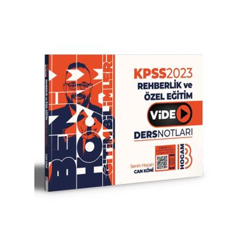 Benim Hocam Yayınları - 2023 KPSS Eğitim Bilimleri Rehberlik Video Ders Notları