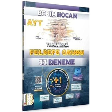 Benim Hocam Yayınları - 2024 AYT Yapay Zeka Felsefe Grubu 33 Deneme