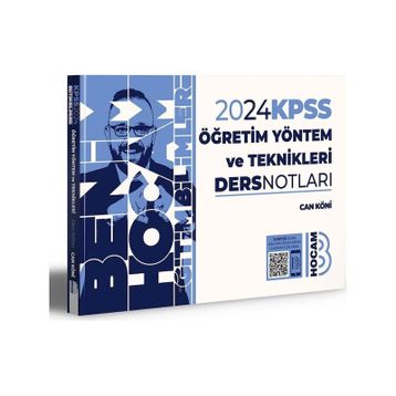 Benim Hocam Yayınları - 2024 KPSS Eğitim Bilimleri Öğretim Yöntem ve Teknikleri Ders Notları