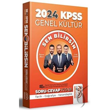 Benim Hocam Yayınları - 2024 KPSS Genel Kültür Sen Bilirsin Tarih-Coğrafya-Vatandaşlık Soru Cevap Kitabı