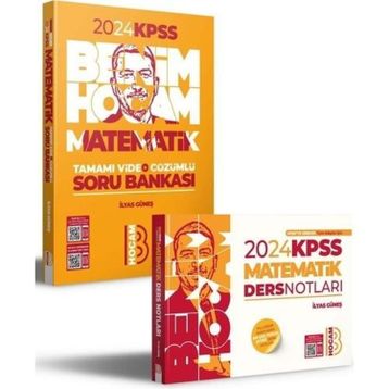 Benim Hocam Yayınları 2024 KPSS Matematik Ders Notları ve Tamamı Video Çözümlü Soru Bankası Seti