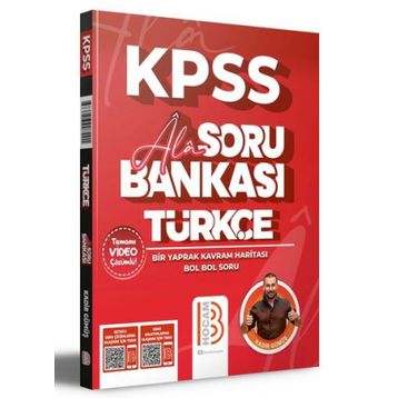 Benim Hocam Yayınları 2024 KPSS Türkçe Ala Soru Bankası