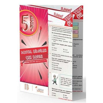 Benim Hocam Yayınları 5. Sınıf Sosyal Bilgiler Çek Kopar Yaprak Test