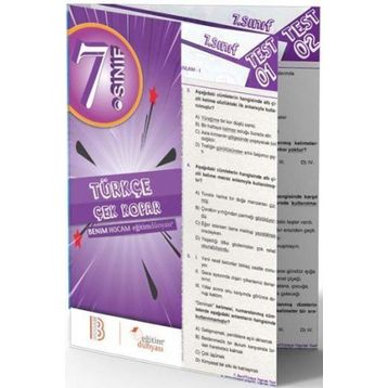 Benim Hocam Yayınları 7. Sınıf Türkçe Çek Kopar Yaprak Test