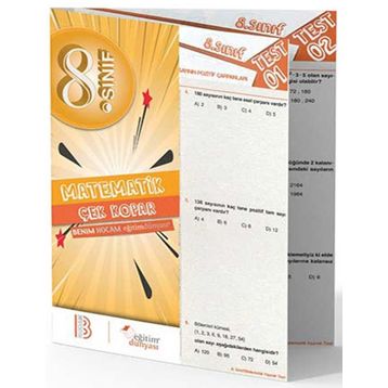 Benim Hocam Yayınları 8. Sınıf Matematik Çek Kopar Yaprak Test