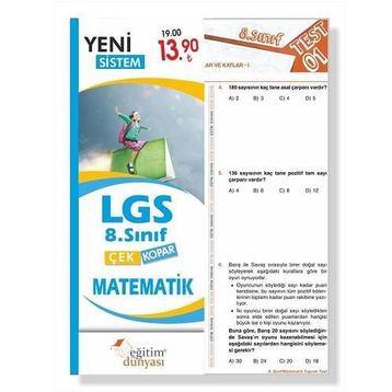 Benim Hocam Yayınları 8. Sınıf Matematik Çek Kopar Yaprak Test
