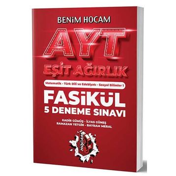 Benim Hocam Yayınları AYT Eşit Ağırlık 5 Fasikül Deneme Sınavı