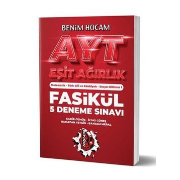 Benim Hocam Yayınları AYT Eşit Ağırlık 5 Fasikül Deneme Sınavı
