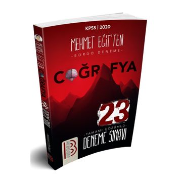 Benim Hocam Yayınları KPSS Coğrafya Tamamı Çözümlü 23 Deneme Sınavı