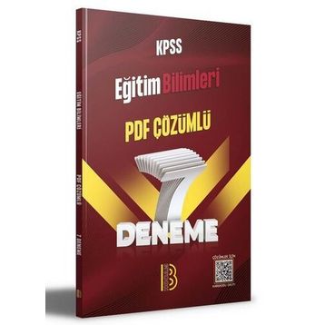 Benim Hocam Yayınları KPSS Eğitim Bilimleri PDF Çözümlü 7 Deneme