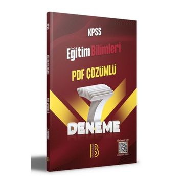 Benim Hocam Yayınları KPSS Eğitim Bilimleri PDF Çözümlü 7 Deneme