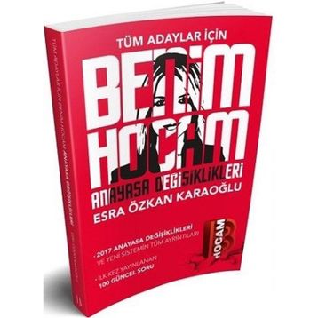 Benim Hocam Yayınları Tüm Adaylar İçin Anayasa Değişiklikleri