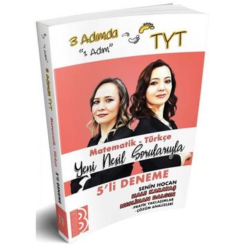 Benim Hocam Yayınları TYT Matematik Türkçe 3 Adımda Beşli Deneme