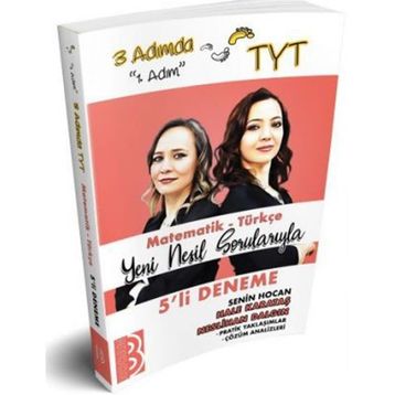 Benim Hocam Yayınları TYT Matematik Türkçe 3 Adımda Beşli Deneme
