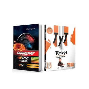 Benim Hocam Yayınları TYT Türkçe Video Ders Notları ve Hız Renk Paragraf Soru Bankası 2 Kitap Set