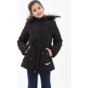 Benitto Kids 51256 Siyah Kız Çocuk Kaban