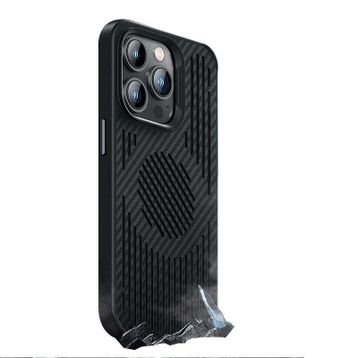 Benks Apple iPhone 14 Pro Max Karbon Magnetik Soğutucu Özellikli Telefon Kılıfı