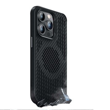 Benks Apple iPhone 14 Pro Max Karbon Magnetik Soğutucu Özellikli Telefon Kılıfı