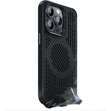 Benks Apple iPhone 14 Pro Max Karbon Magnetik Soğutucu Özellikli Telefon Kılıfı