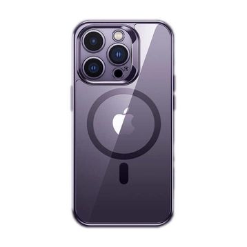 Benks iPhone 14 Pro Max Uyumlu Magsafe Özellikli Cam Yüzey Ekran Koruyuculu Electroplated Kapak Kılıf