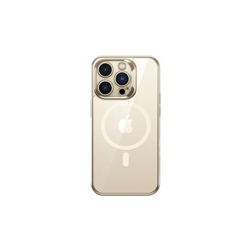 Benks iPhone 14 Pro Max Uyumlu Magsafe Özellikli Cam Yüzey Ekran Koruyuculu Electroplated Kapak Kılıf