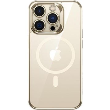 Benks iPhone 14 Pro Max Uyumlu Magsafe Özellikli Cam Yüzey Ekran Koruyuculu Electroplated Kapak Kılıf