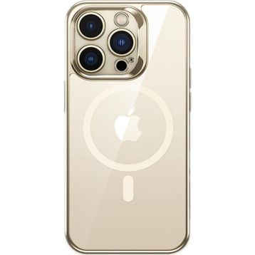 Benks iPhone 14 Pro Max Uyumlu Magsafe Özellikli Cam Yüzey Ekran Koruyuculu Electroplated Kapak Kılıf