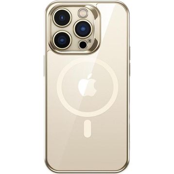 Benks iPhone 14 Pro Max Uyumlu Magsafe Özellikli Cam Yüzey Ekran Koruyuculu Electroplated Kapak Kılıf